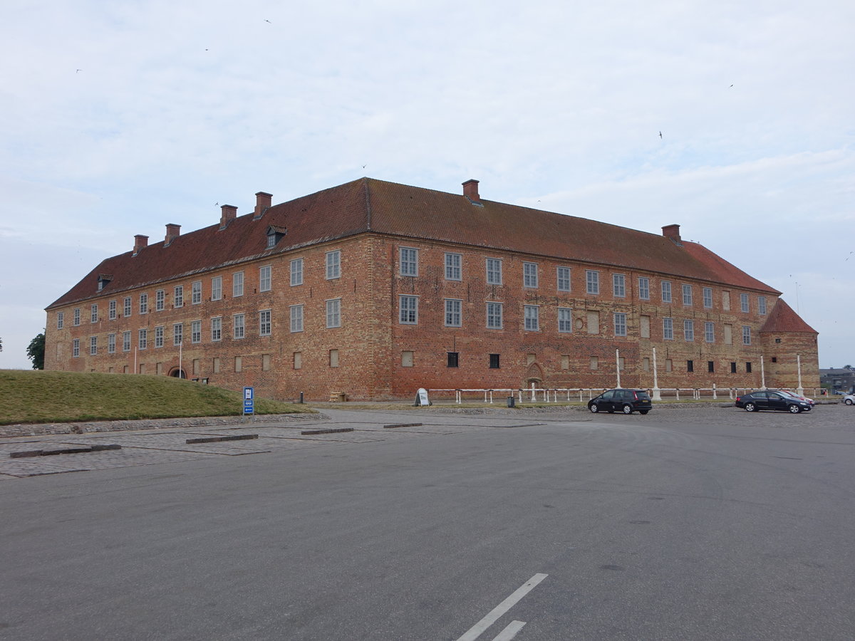 Sonderborg, Schloss, Stammsitz des Adelshauses Schleswig-Holstein-Sonderburg, erbaut im 12. Jahrhundert (20.07.2019)