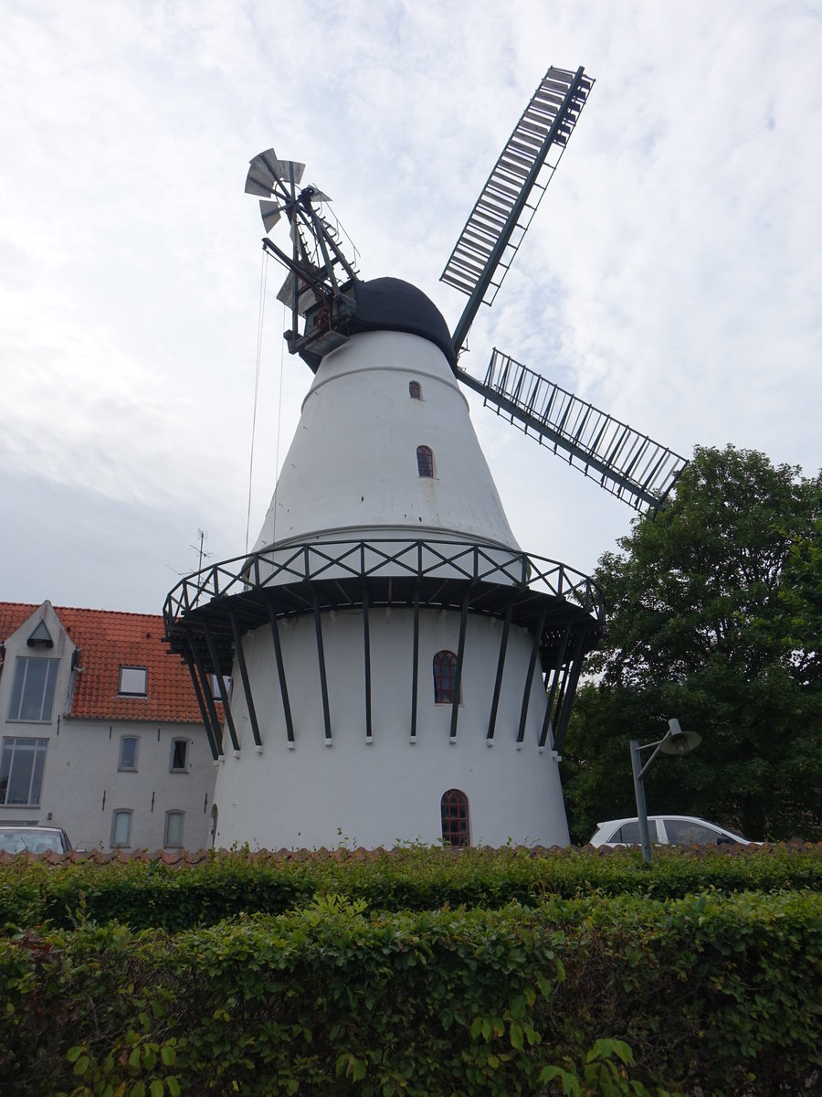 Sonderborg, Schlomhle Bymollen, erbaut 1790 in der Rosengade (20.07.2019) 