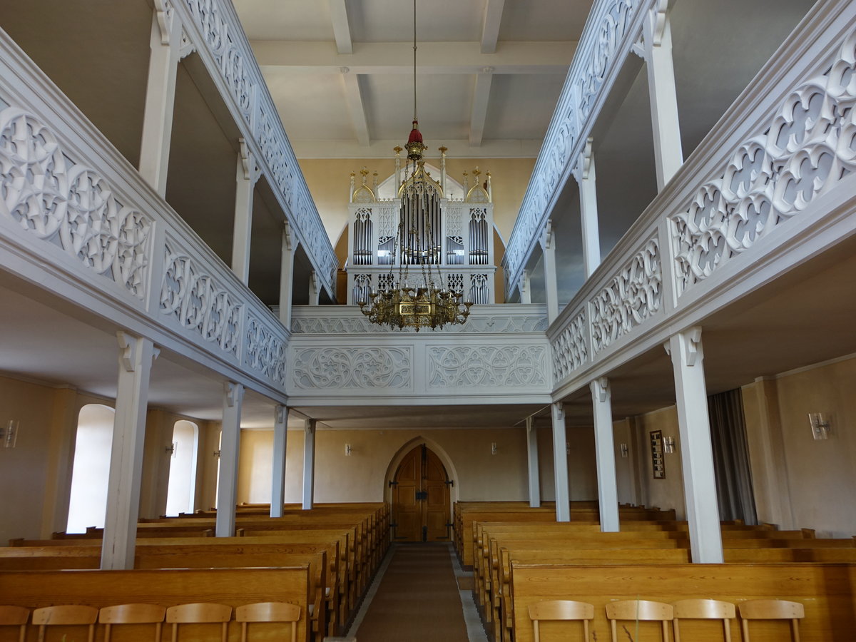 Sonnefeld, Orgelempore in der ehem. Zisterzienserinnenklosterkirche (07.04.2018)