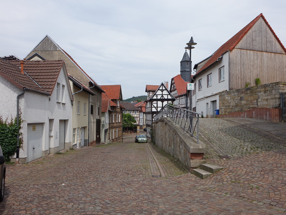 Sontra, Fachwerkhuser in der Bckergasse (03.06.2022)