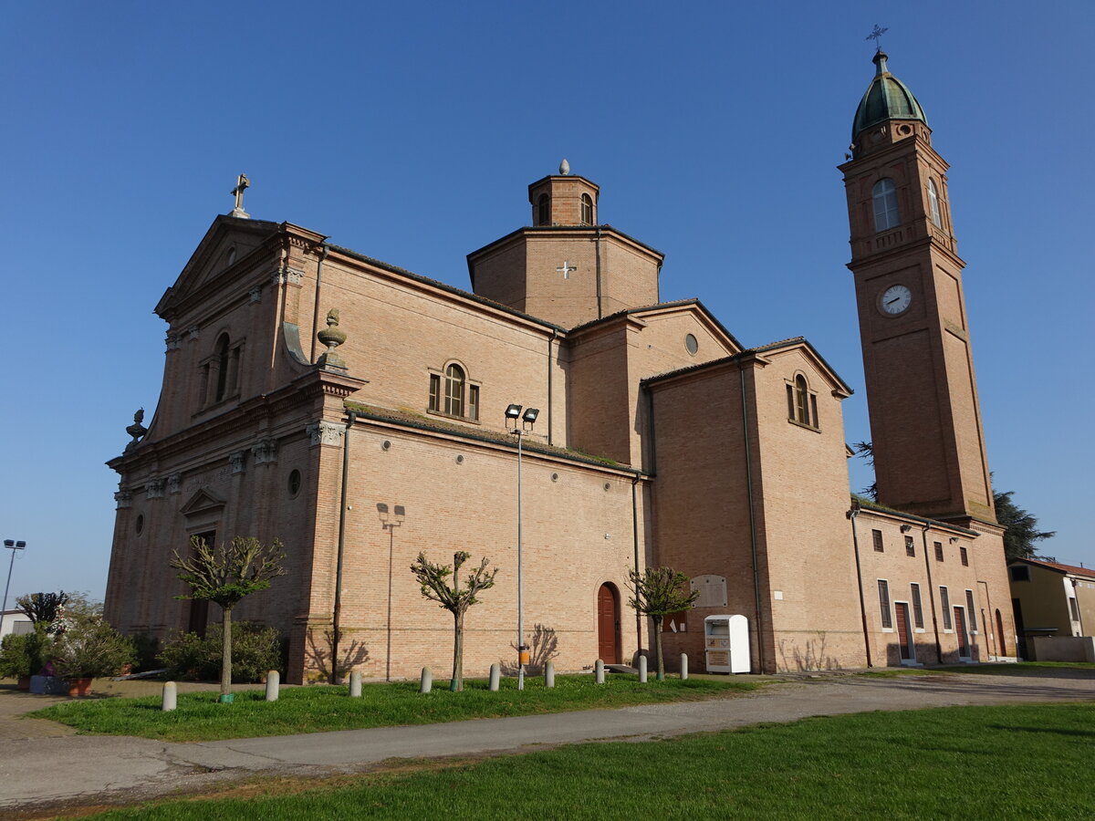 Sozzigalli, Pfarrkirche St. Bartholomus in der Via Carpi Ravarino (12.04.2024)