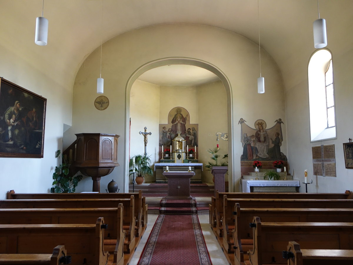 Speicherz, neubarocker Innenraum der St. Josef Kirche, erbaut 1925 (08.07.2018)