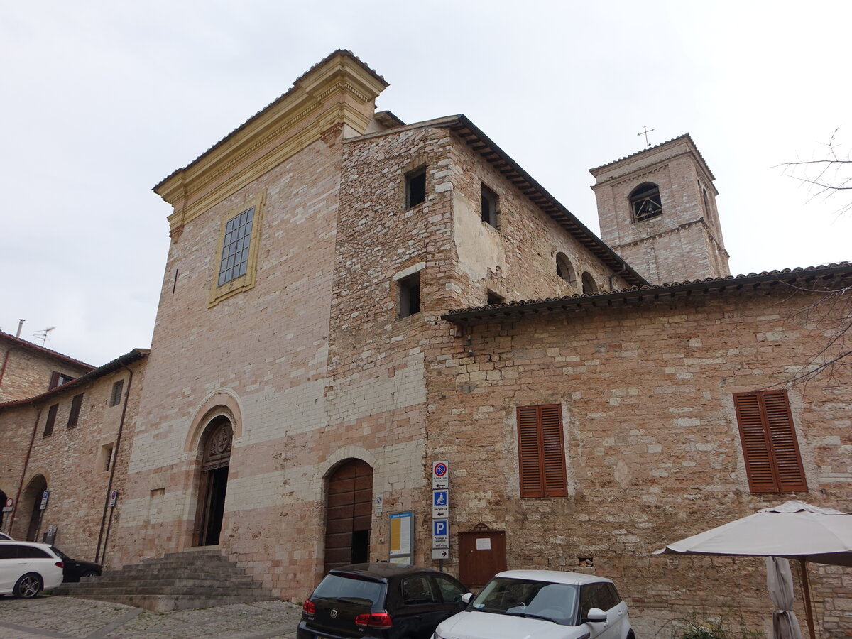 Spello, Pfarrkirche St. Andrea, erbaut bis 1258 (27.03.2022)