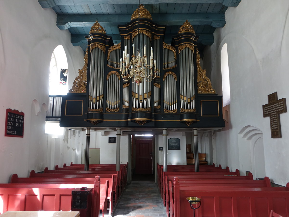 Spijk, Orgel von 1884 von L. van Dam in der St. Andreas Kirche (28.07.2017)