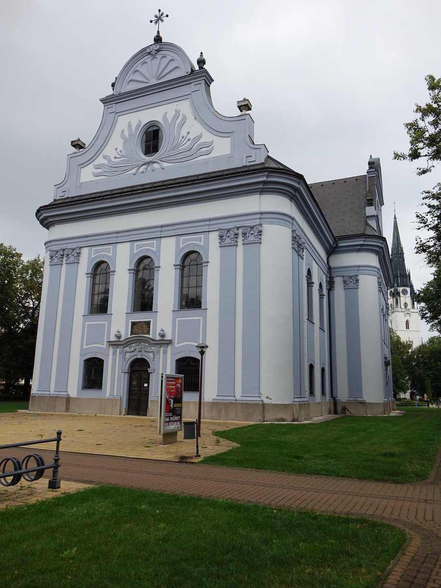 Spisska Nova Ves / Zipser Neudorf, Ev. Kirche, erbaut im 18. Jahrhundert (01.09.2020)