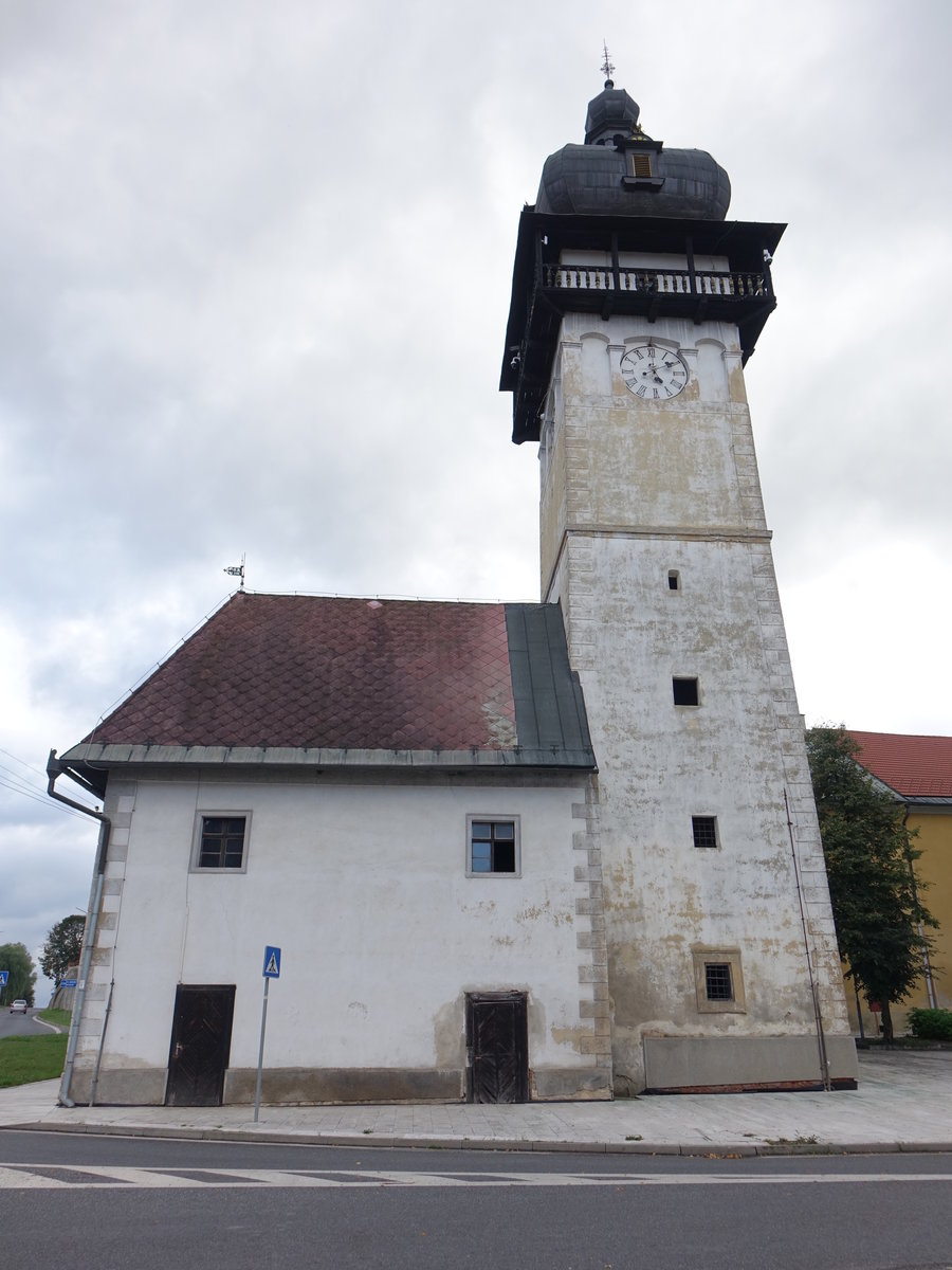 Spisske Vlachy / Wallendorf, Pfarrkirche Maria Himmelfahrt, erbaut im 15. Jahrhundert (01.09.2020)