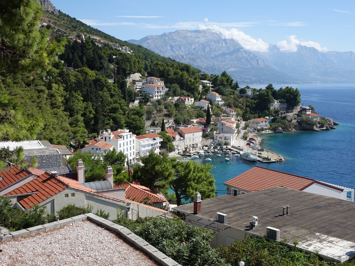 Split, Aussicht auf dem Ort Mimice (23.09.2015)