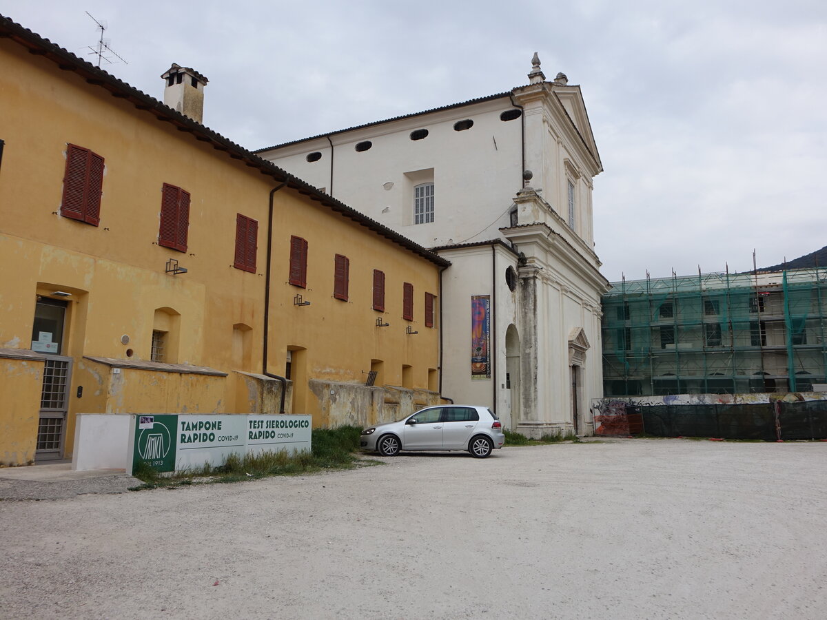 Spoleto, Klosterkirche Madonna della Stella, erbaut ab 1254 (27.03.2022)