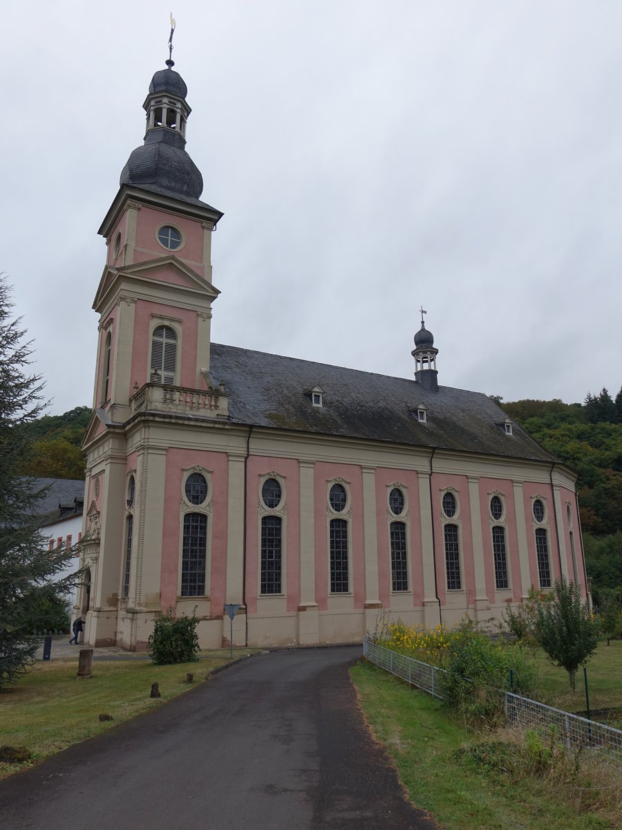 Springiersbach, Klosterkirche, erbaut von 1769 bis 1772 durch Architekt Paul Stehling (03.10.2016)