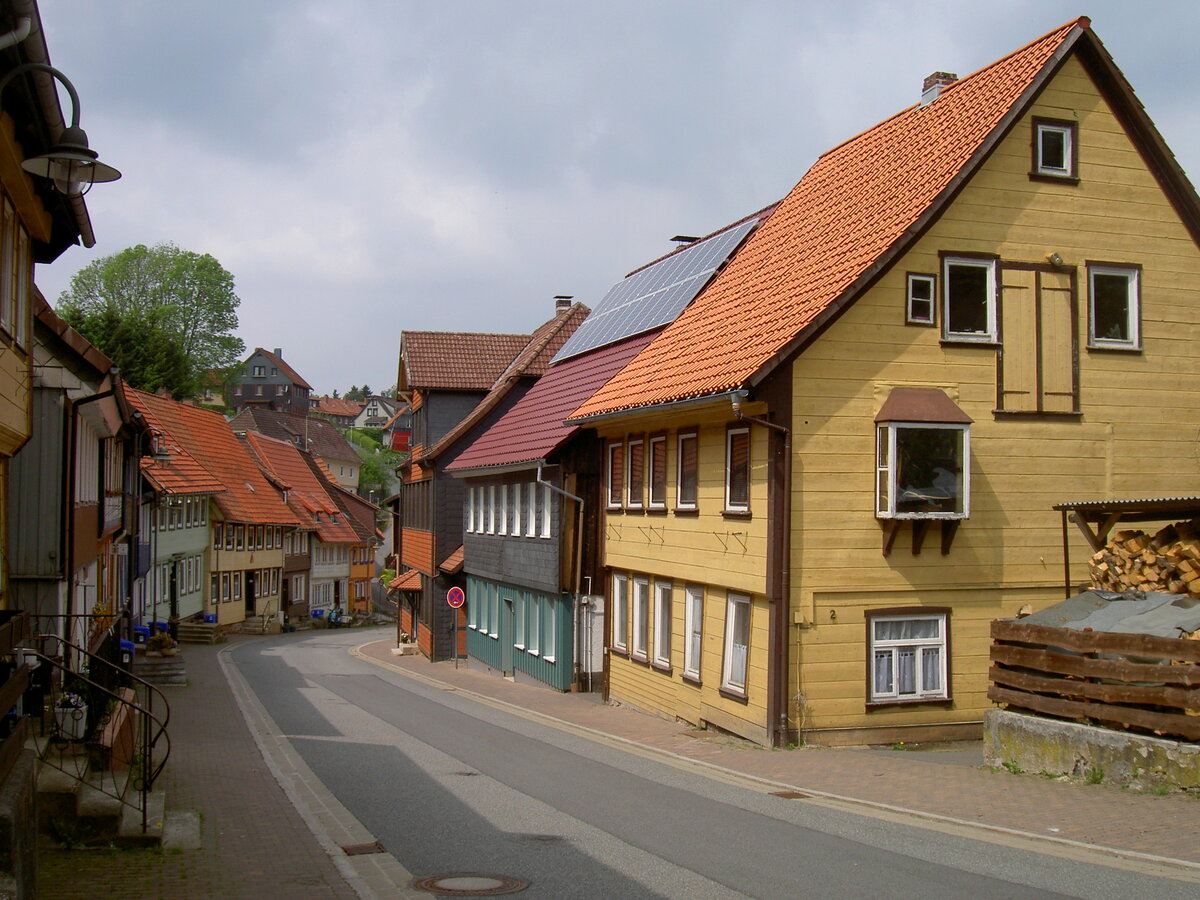 St. Andreasberg, Huser in der Mhlenstrae (21.05.2011)