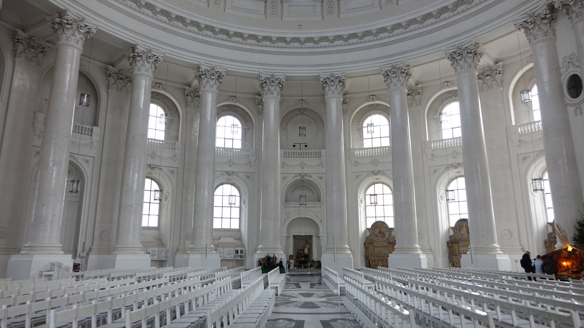 St. Blasien, Innenraum des Doms St. Blasien, Stuck von Johann Kaspar Gigl (31.12.2018)
