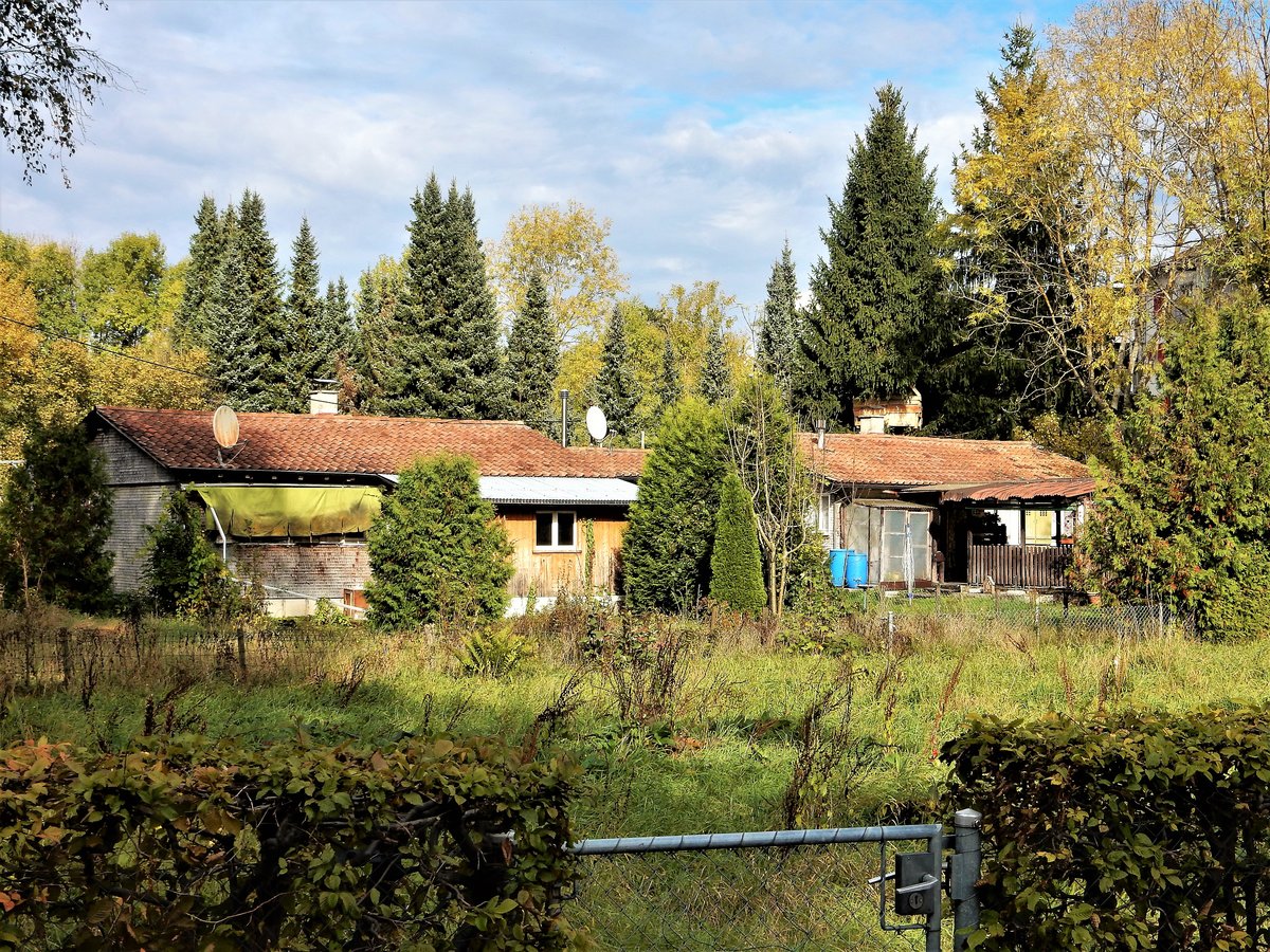 St. Gallen, bescheidene Wohn-Gartenhuschen an der Schnaustrasse 70 und 72 - 10.10.2017