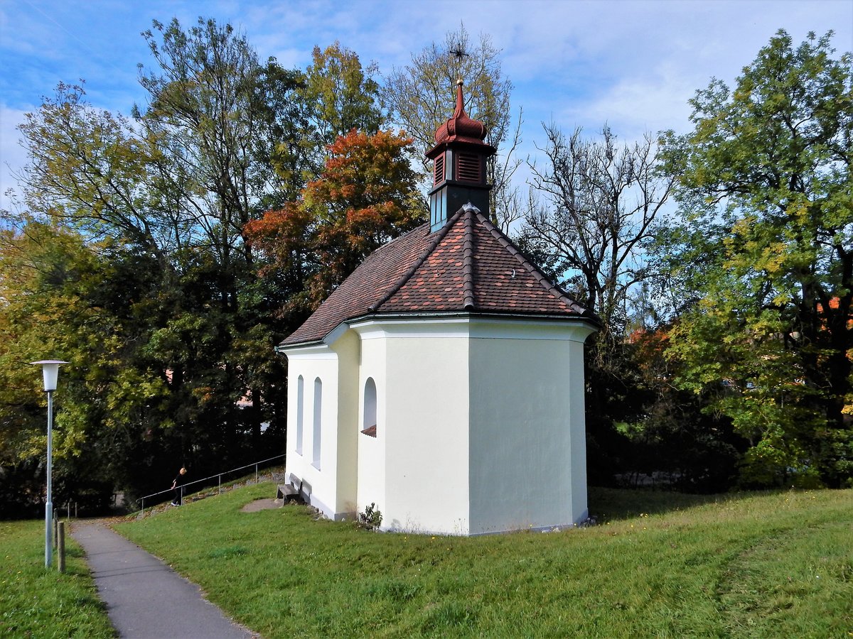 St. Gallen, Schnenwegen. Kapelle Maria Einsiedeln, Ansicht von der Chorseite her - 10.10.2017