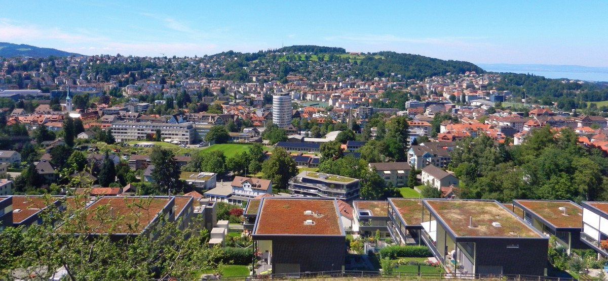 St. Gallen, Sicht aus dem Panoramaweg - 18.07.2014