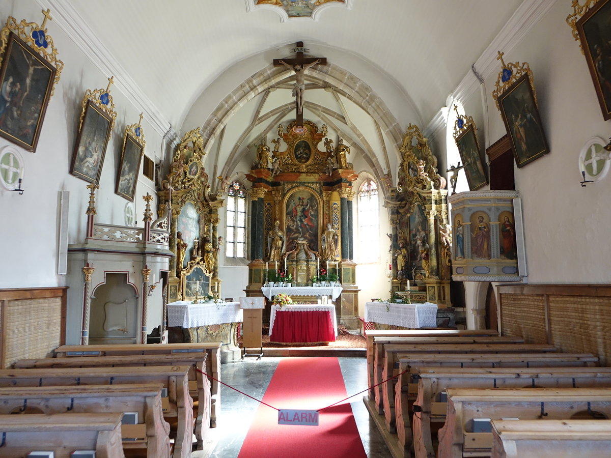 St. Michael, barocke Ausstattung in der Pfarrkirche St. Michael (14.09.2019)
