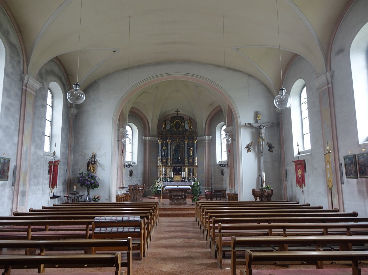 St. Oswald, Innenraum der Klosterkirche Sankt-Oswald (24.05.2015)