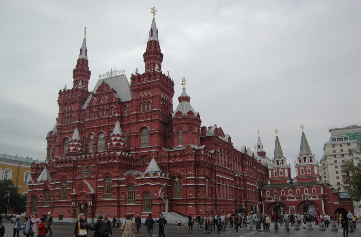 Staatlich Historisches Museum am Roten Platz in Moskau, gesehen im September 2010.  