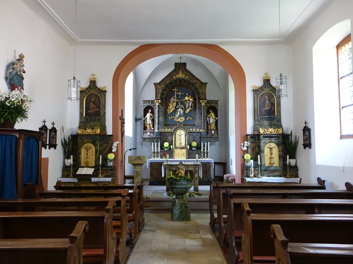 Stadelhofen, barocker Innenraum der Pfarrkirche Maria Himmelfahrt (15.08.2017)