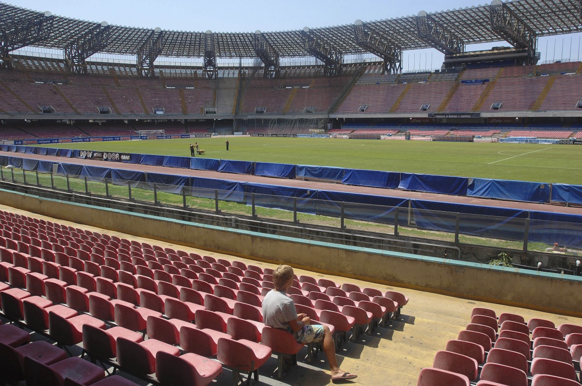 Stadio San Paolo in Neapel / Napoli. Aufnahme: Juli 2011.