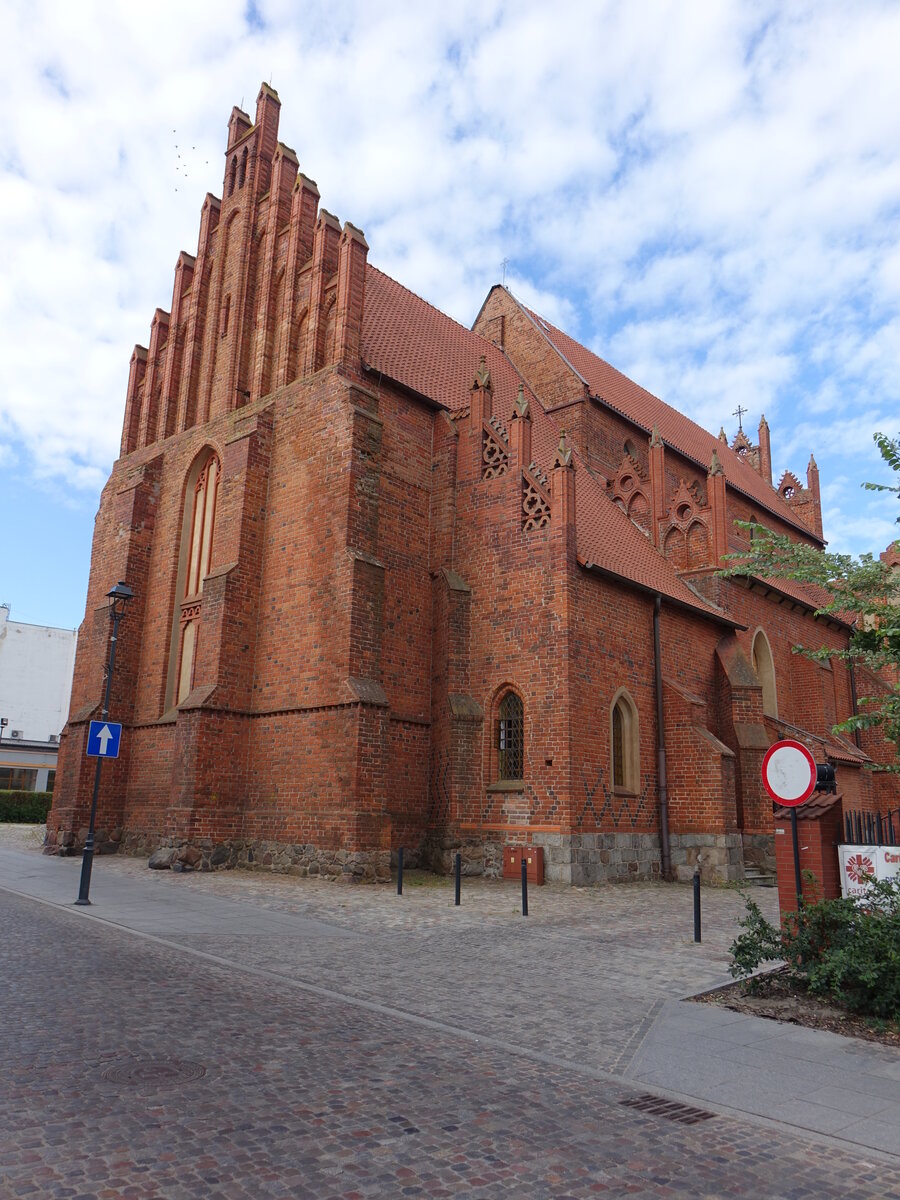 Starogard Gdański / Preuisch Stargard, Pfarrkirche St. Mattus, erbaut von 1311 bis 1339 (03.08.2021)
