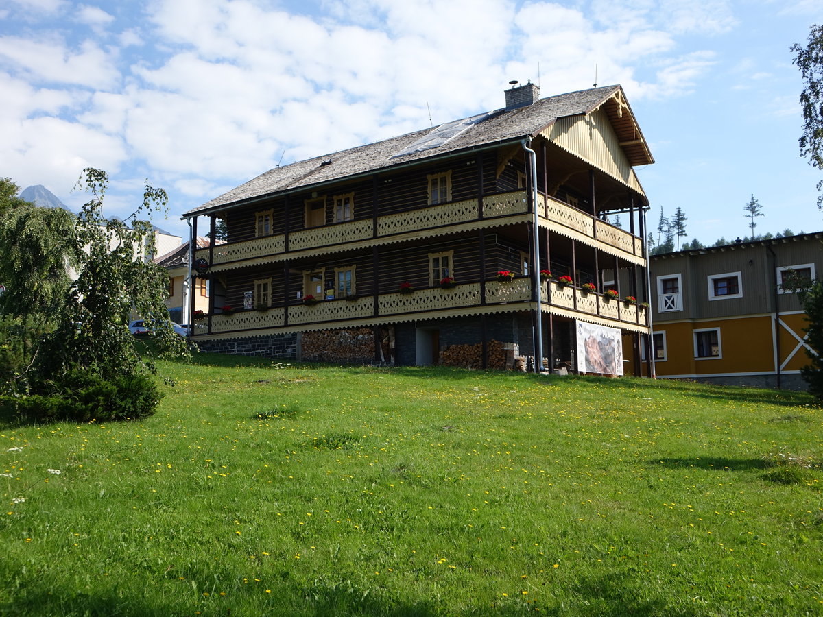 Stary Smokovec / Altschmecks, Holzhaus in der Ceska Slobody Strae (07.08.2020)