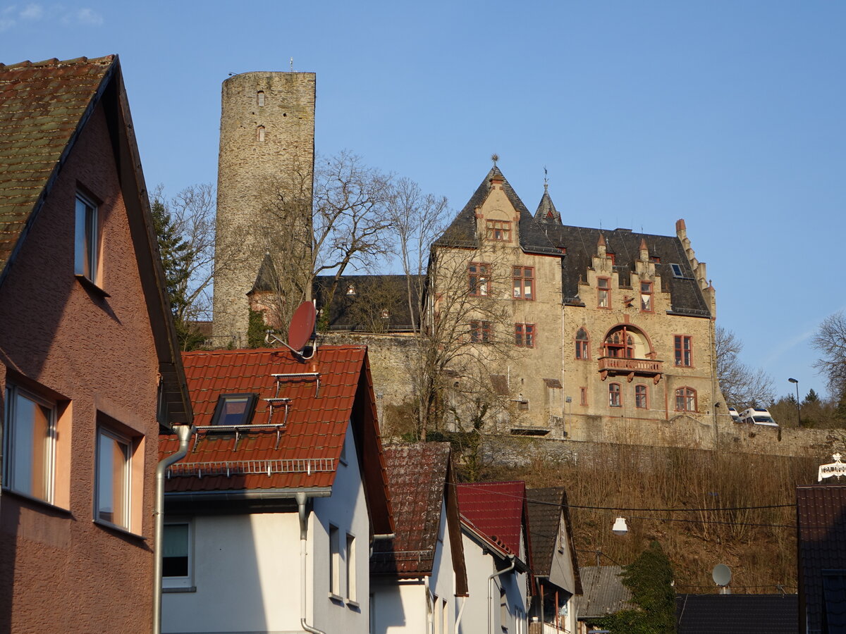 Stauferschloss Kransberg, erbaut um 1175 (12.03.2022)