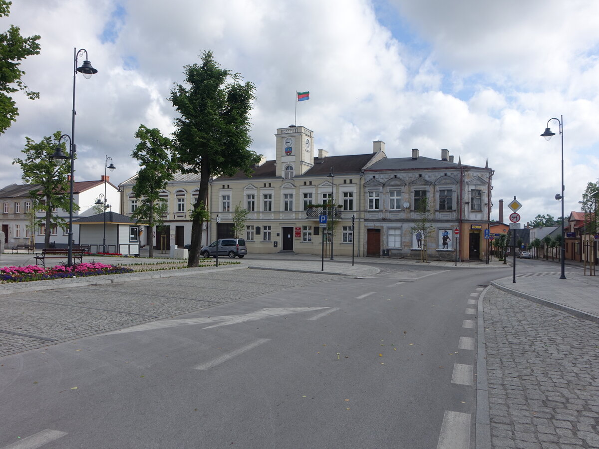 Stawiszyn / Stavenshagen, Rathaus am Rynek Platz (13.06.2021)