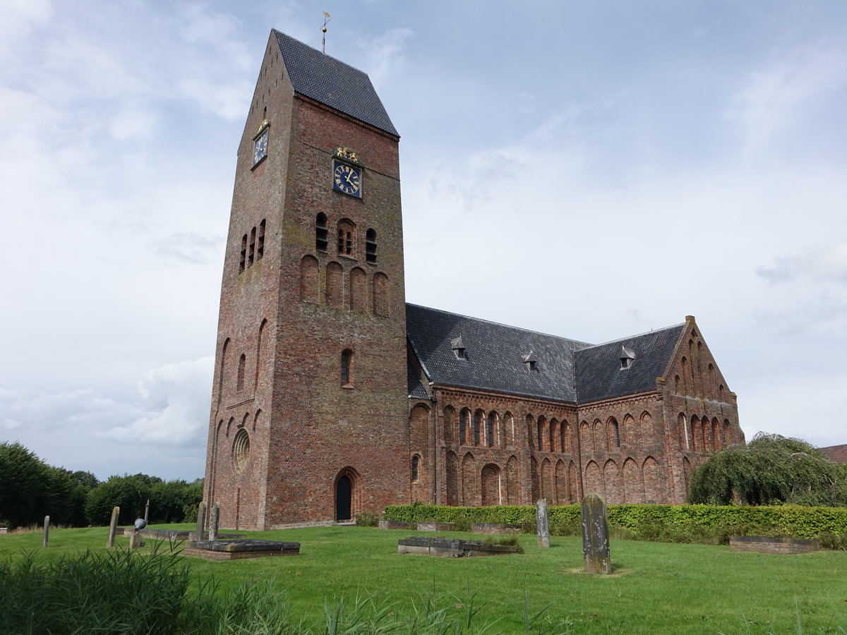 Stedum, niederl. Ref. Kirche, erbaut im 13. Jahrhundert (27.07.2017)