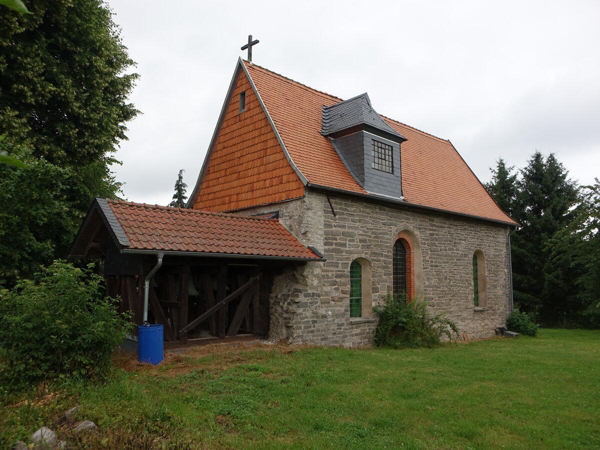 Steigerthal, evangelische St. Katharinen Kirche, erbaut im 17. Jahrhundert (30.06.2023)