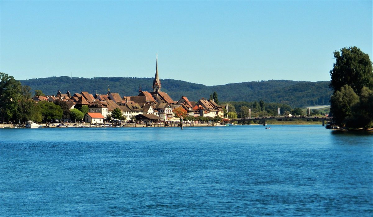 Stein am Rhein, vom Schiff aus gesehen - 03.09.2013