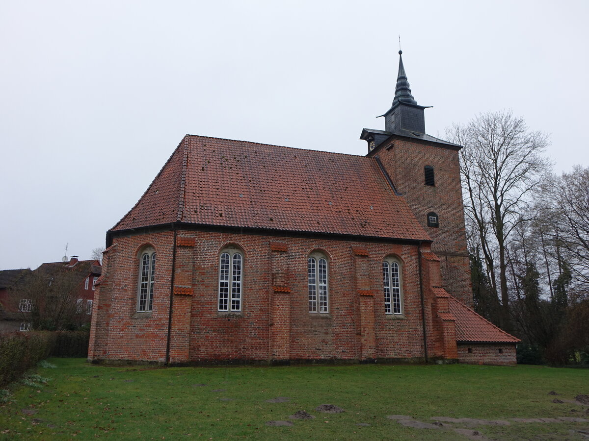 Stellichte, evangelische St.-Georg-Christophorus-Jodokus-Kirche, erbaut 1608 (28.03.2026)