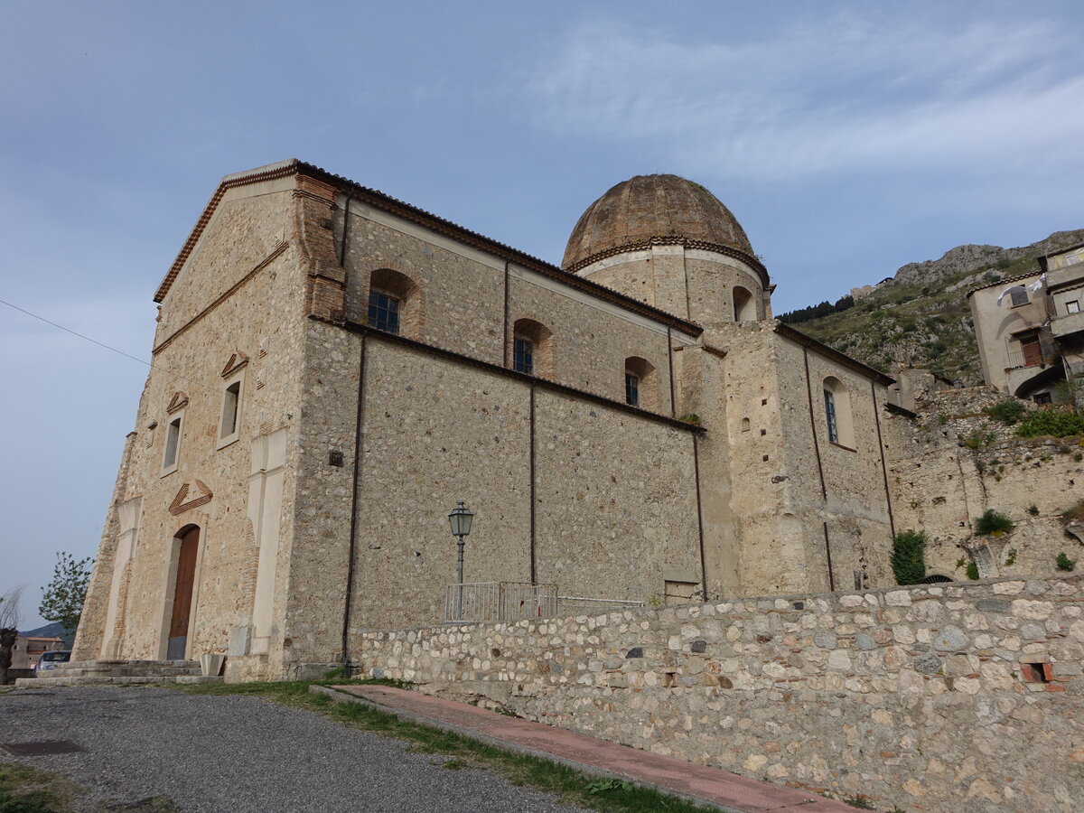 Stilo, Pfarrkirche San Domenico, erbaut im 14. Jahrhundert (10.04.2024)