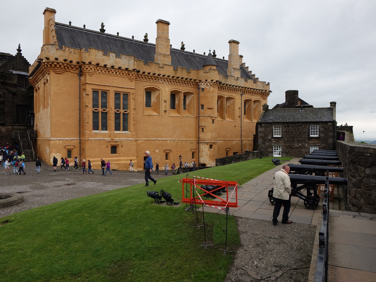 Stirling, Great Hall von Stirling Castle, erbaut von 1475 bis 1503 unter James III. 
(04.07.2015)