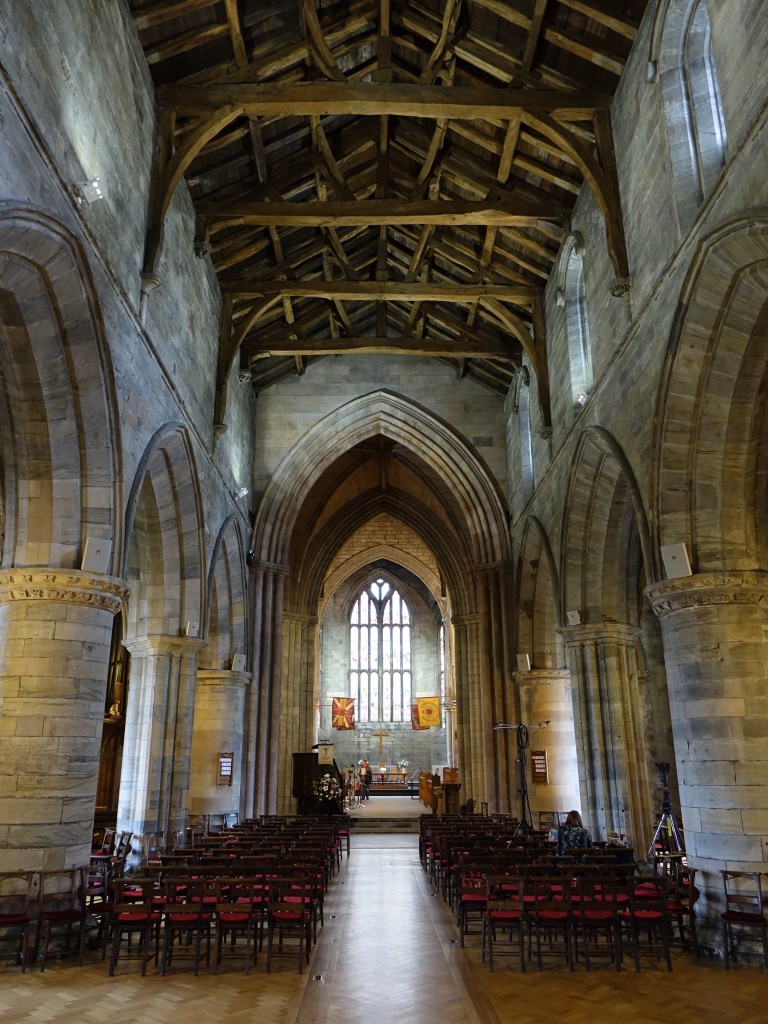 Stirling, Mittelschiff der Church of the Holy Rude (04.07.2015)