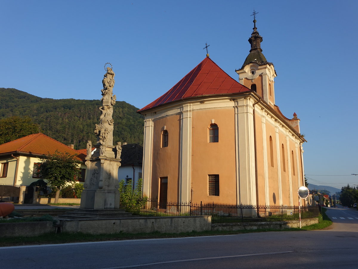 Stitnik / Schittnich, barocke kath. St. Judas Kirche, erbaut 1753 (30.08.2020)