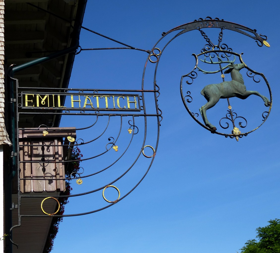 St.Mrgen im Schwarzwald, Hotel-Restaurant  Der Hirschen , Juni 2015