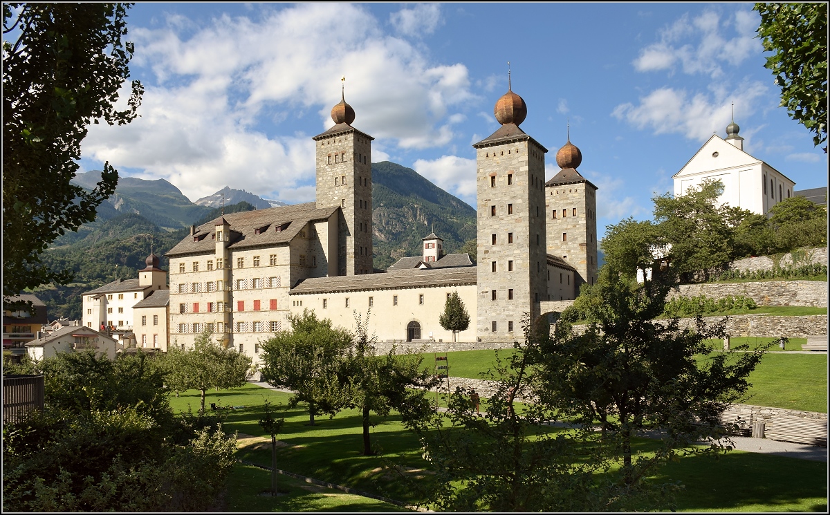 Stockalperpalast in Brig. Mehr als nur ein reprsentatives Gebude fr das Rathaus. Juli 2017.