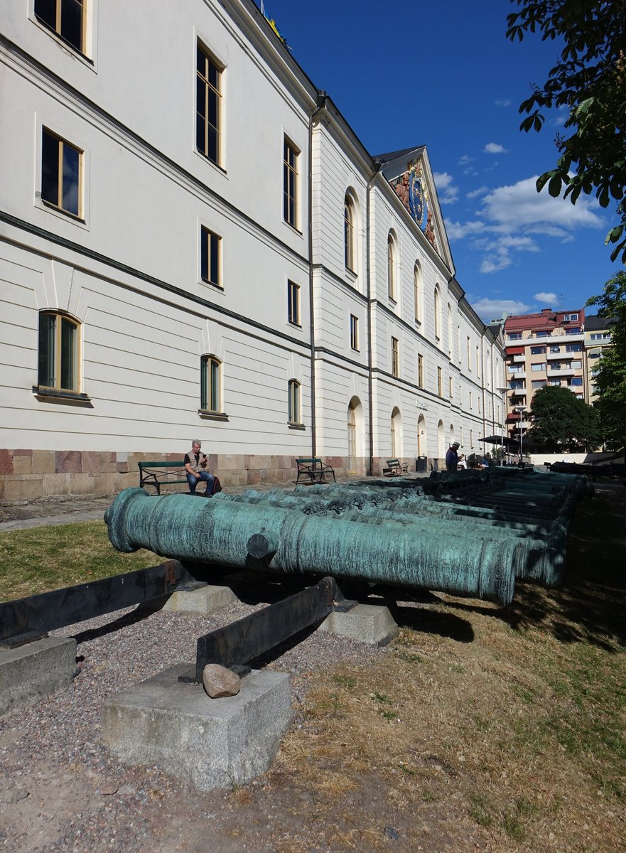 Stockholm, Artilleriegarden vor dem Armeemuseum in der Riddergatan (04.06.2018)