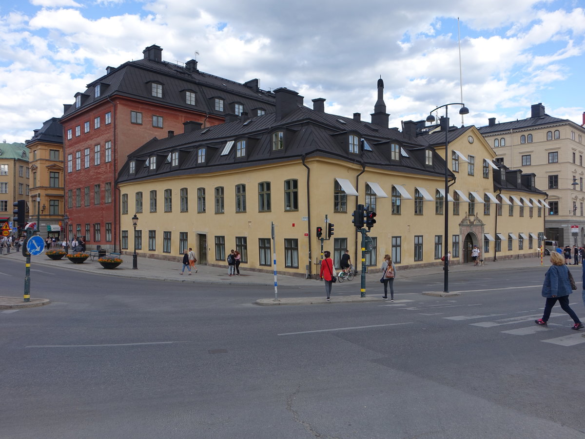 Stockholm, historischer Ryningskapalais am Munkbron Platz (04.06.2018)