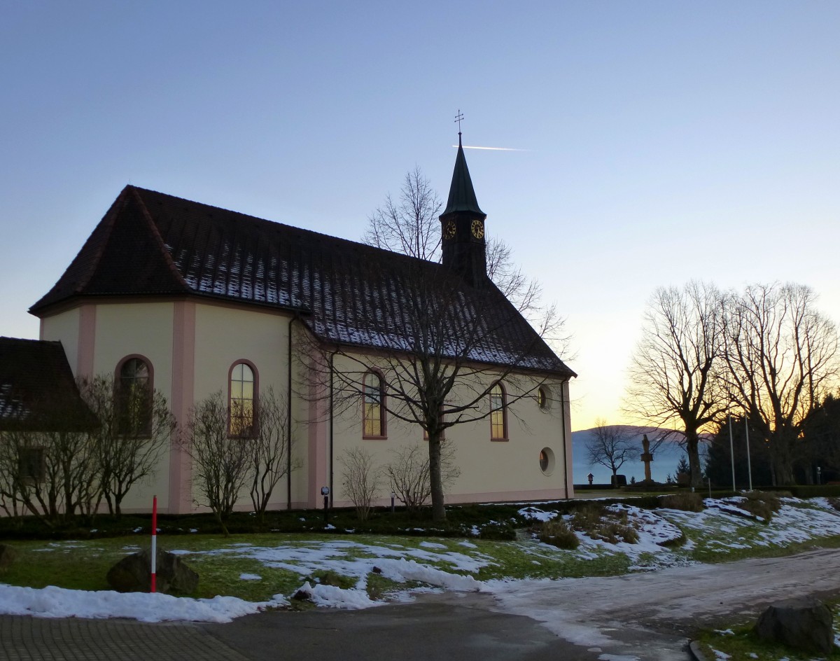 St.Peter im Schwarzwald, die Wallfahrtskirche  Maria Lindenberg , Dez.2013