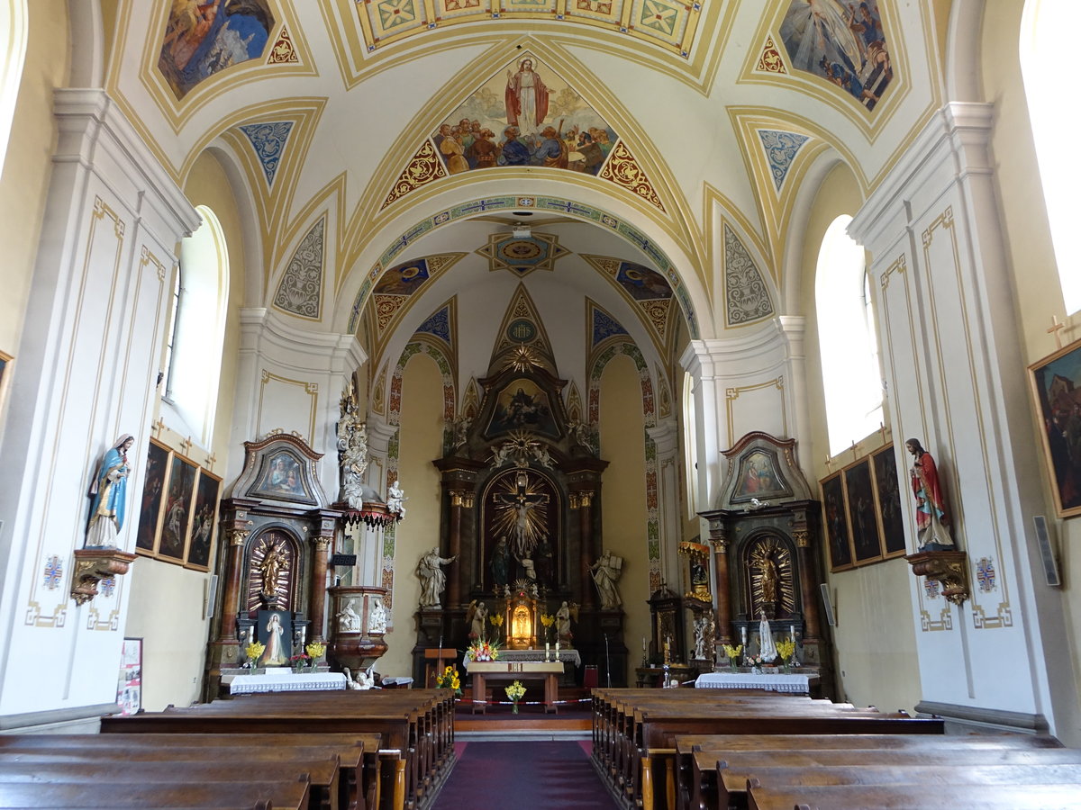 Stramberk / Stramberg, Innenraum der Pfarrkirche St. Johannes Nepomuk (31.08.2019)