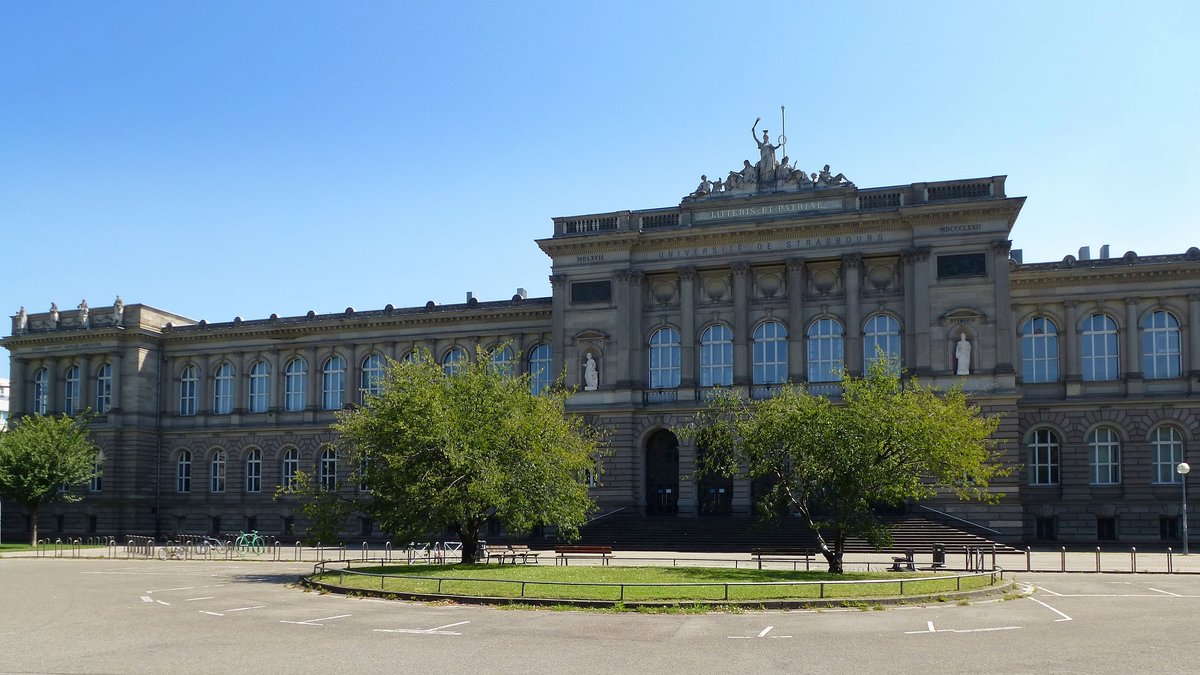 Straburg, das Universittsgebude der 1872 neu gegrndeten Kaiser-Wilhelm-Universitt, Aug.2016