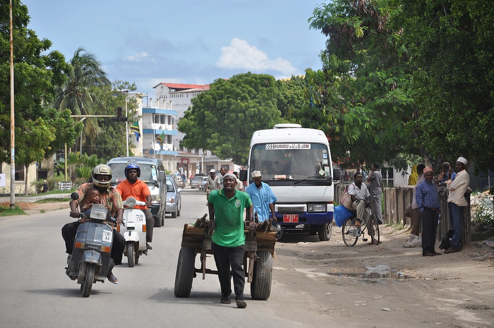 Straenleben in Stonetown, der Hauptstadt Sansibars im April 2011.