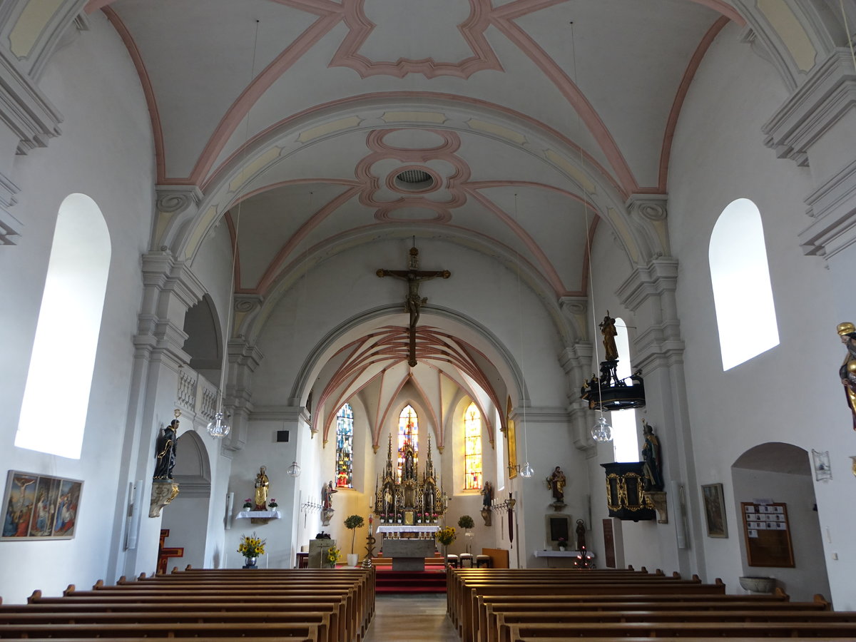 Strakirchen, barocker Innenraum der Pfarrkirche St. gidius (21.10.2018)