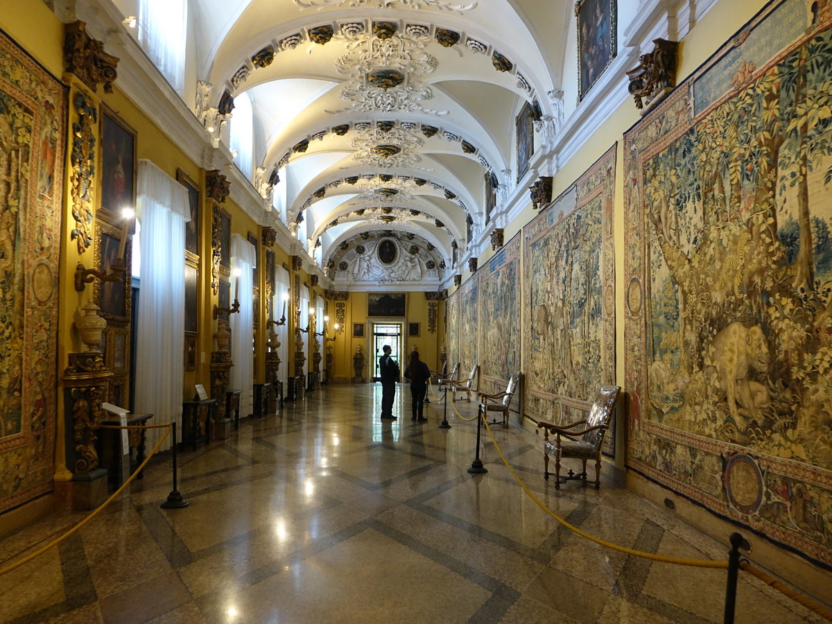 Stresa, Tapisserie Gallerie im Palazzo Borromeo auf der Isola Bella (05.10.2019)