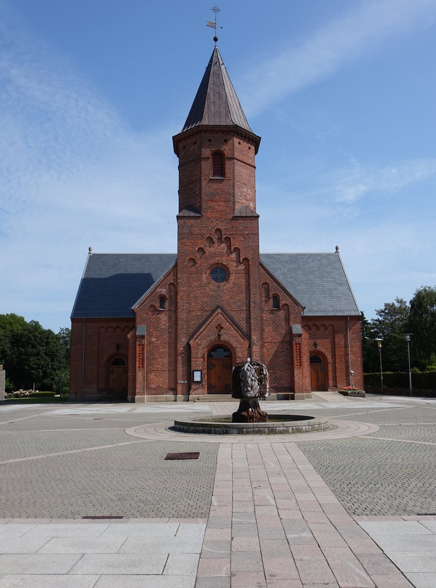 Struer, neugotische Ev. Kirche, erbaut bis 1890 durch F. Uldall (25.07.2019)