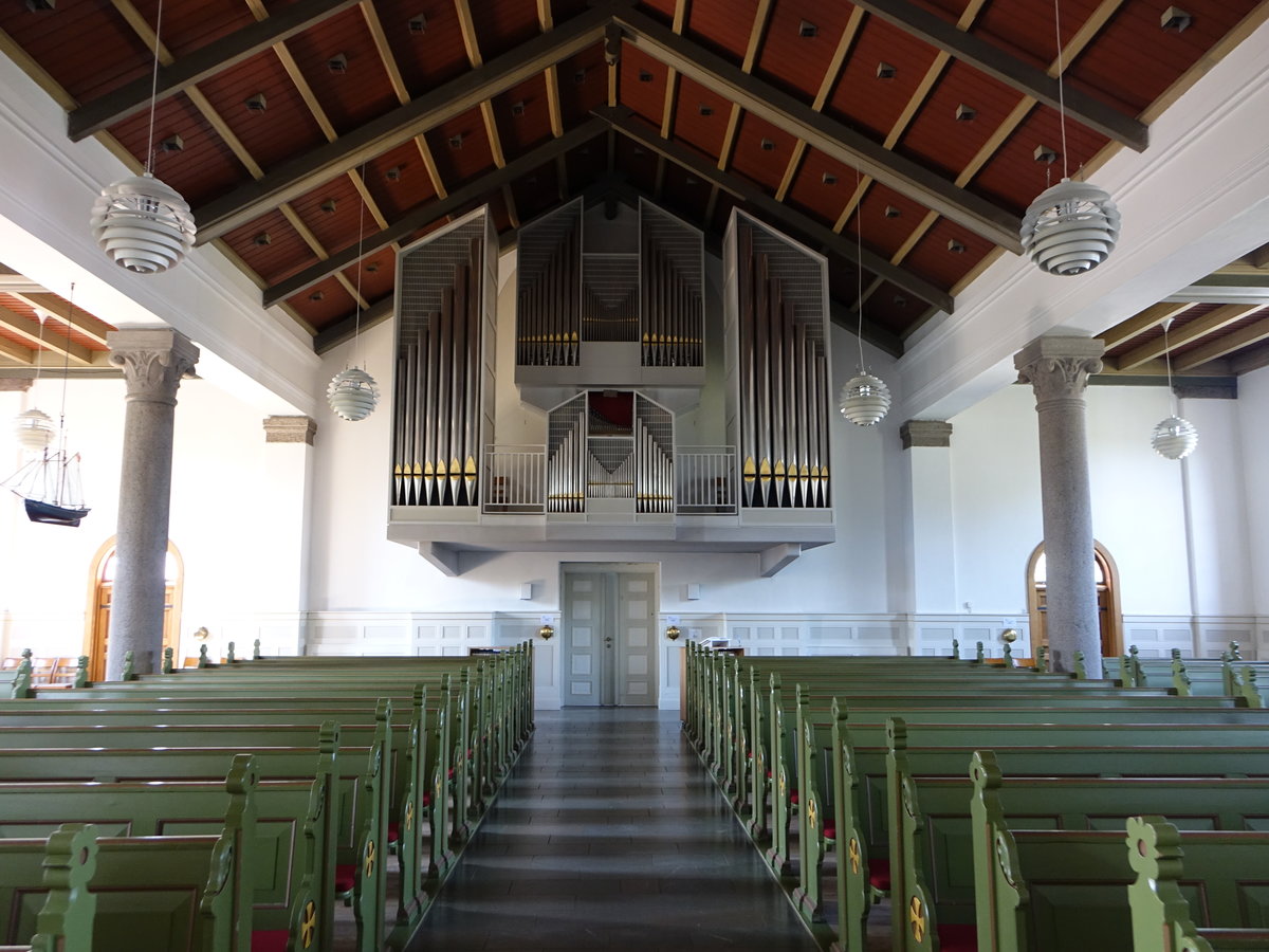 Struer, Orgel von 1892 in der Ev. Kirche, erbaut von Frederik Nielsen (25.07.2019)