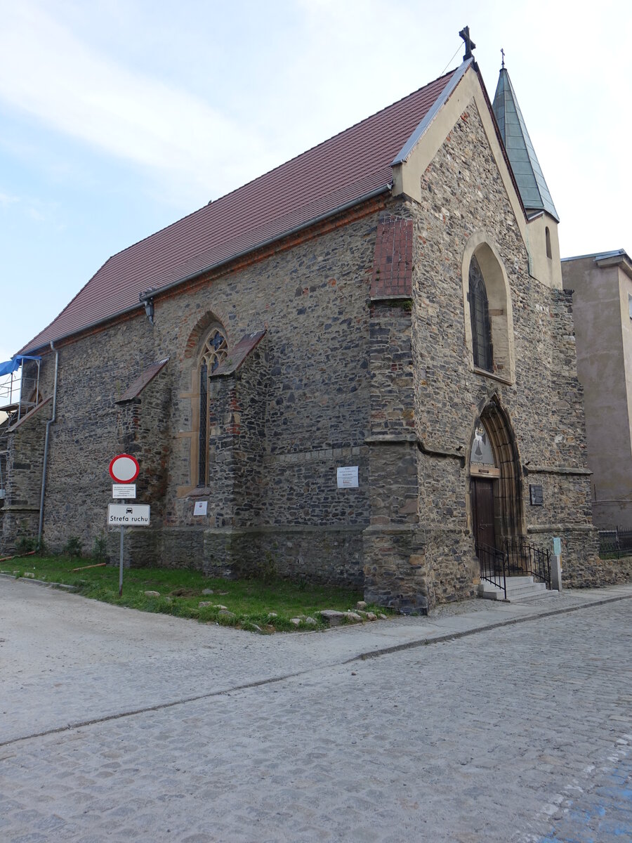 Strzegom / Striegau, St. Barbara Kirche, erbaut im 14. Jahrhundert (11.09.2021)
