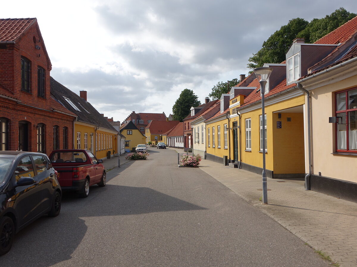 Stubbekobing, Huser entlang der Mollegade Strae (18.07.2021)