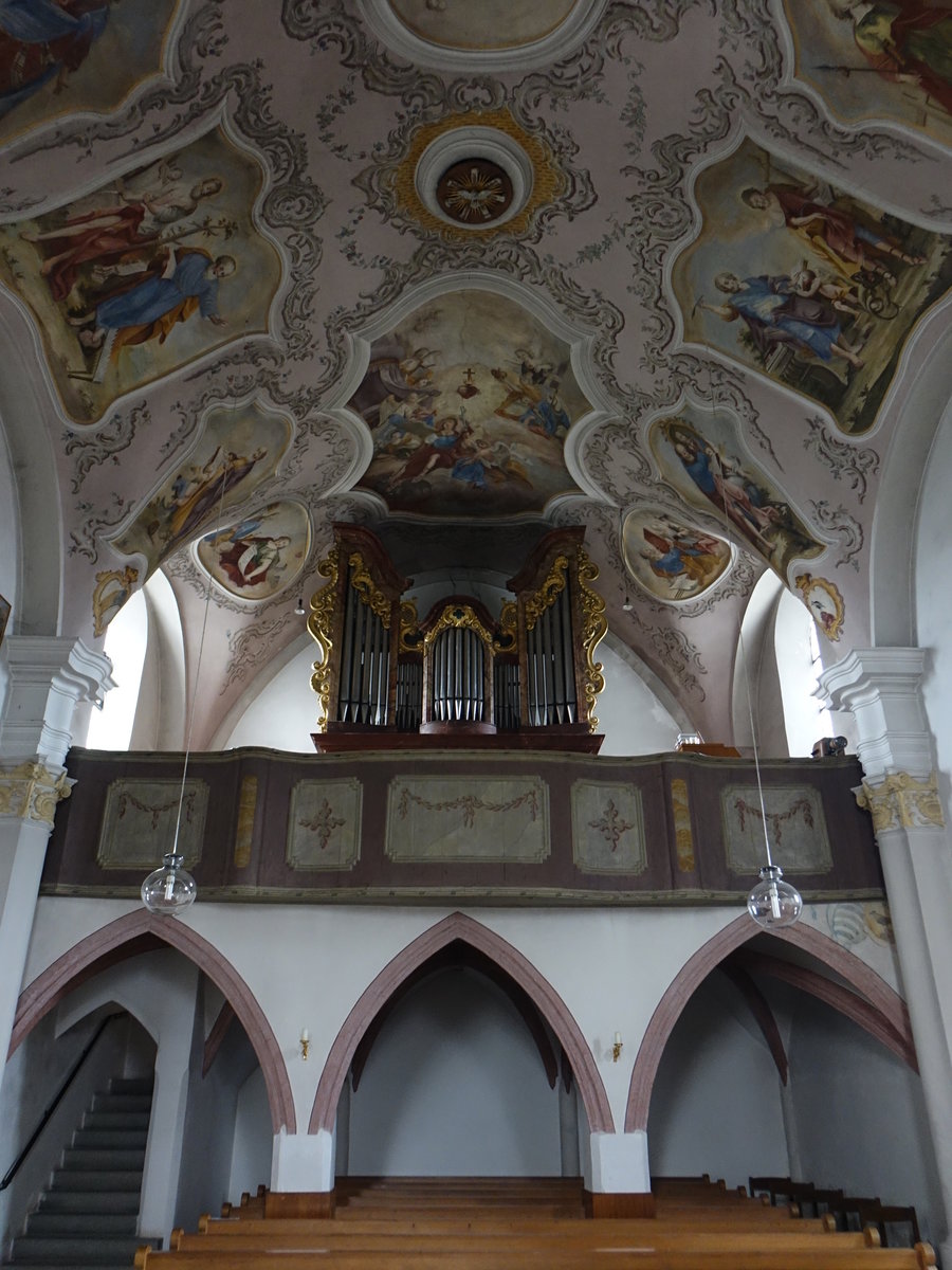 Stubenberg, Orgelempore in der Pfarrkirche St. Georg und Urban (20.10.2018)